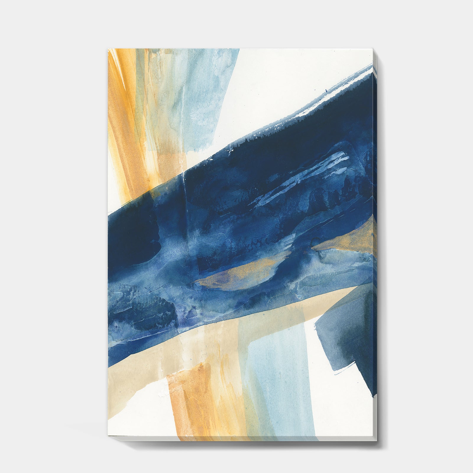 Indigo Panel I - Glam Modern Premium Canvas Wall Art
