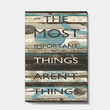Blue Zephyr Quote II - Cottage Inspirational Gallery-wrapped Canvas