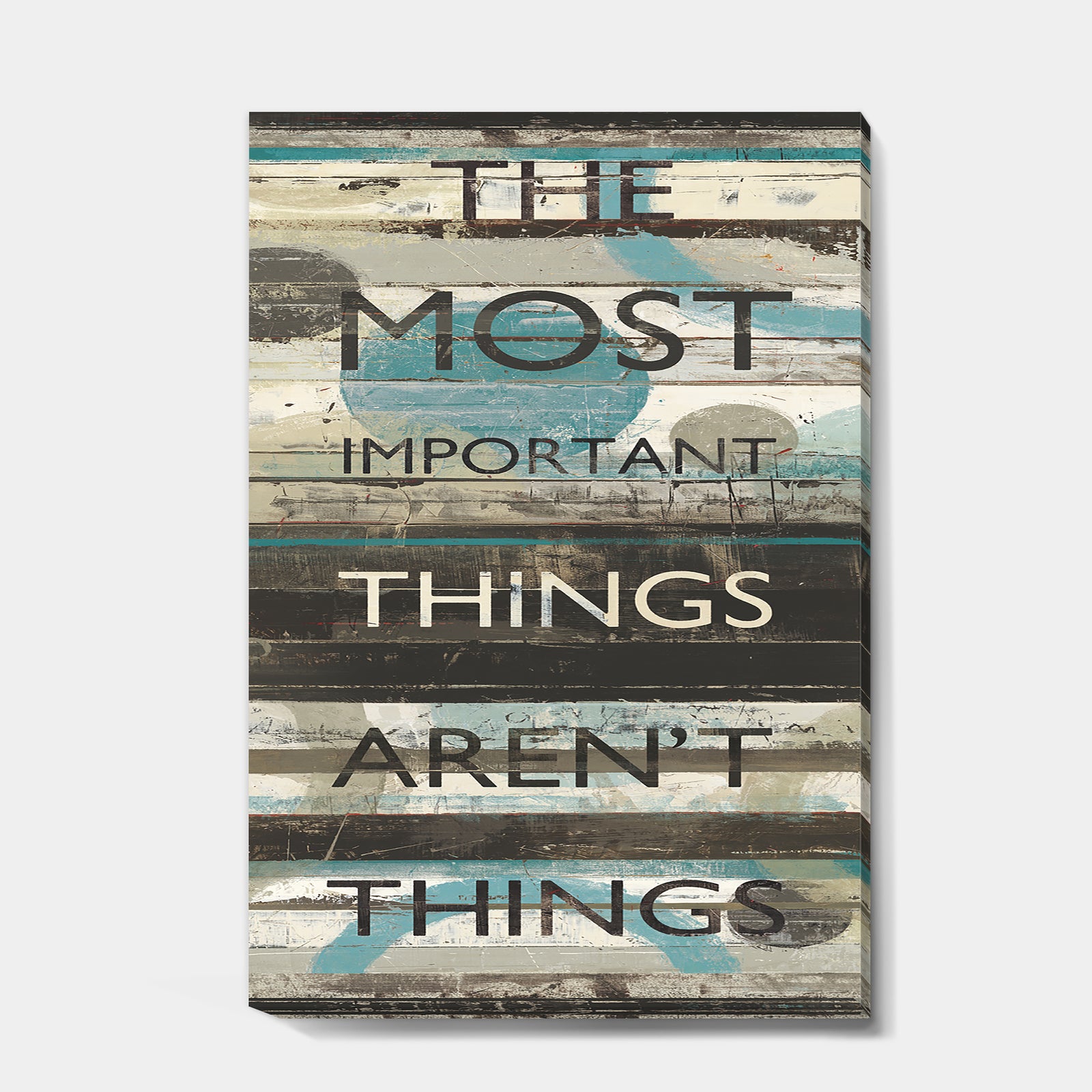 Blue Zephyr Quote II - Cottage Inspirational Gallery-wrapped Canvas