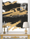 Gold and Black drift IV - Glam Premium Canvas Wall Art