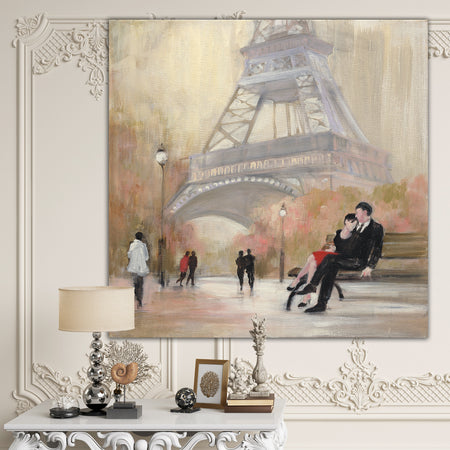 Love in Paris VI - Romantic French Country Premium Canvas Wall Art