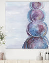 Purple Starting Over I - Modern Geometric Canvas Artwork