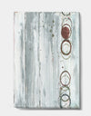 Whitewashed Chinchilla - Modern Geometric Gallery-wrapped Canvas