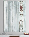 Whitewashed Chinchilla - Modern Geometric Gallery-wrapped Canvas