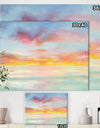 Pastel Pink And Blue Clouds - Traditional Premium Canvas Wall Art