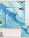 Ocean Wave with White Foam - Nautical & Coastal Canvas Art