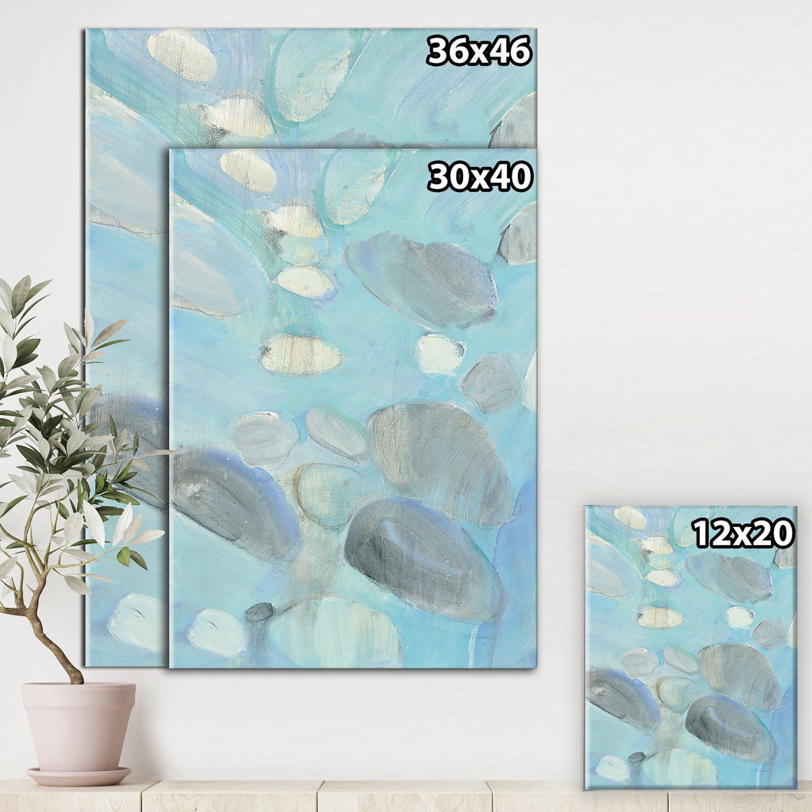 Running Water II - Traditional Gallery-wrapped Canvas