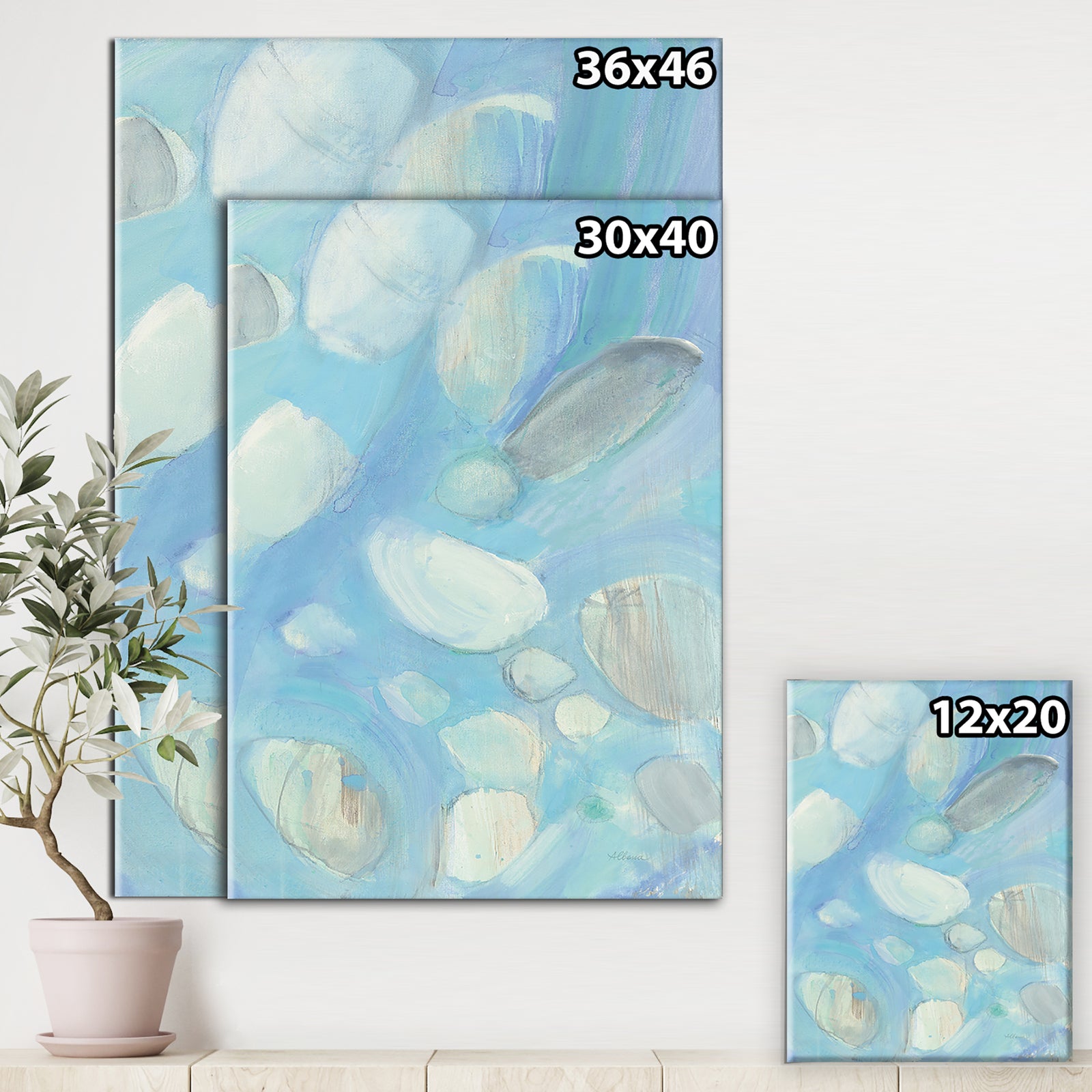 Running Water III - Traditional Canvas Artwork