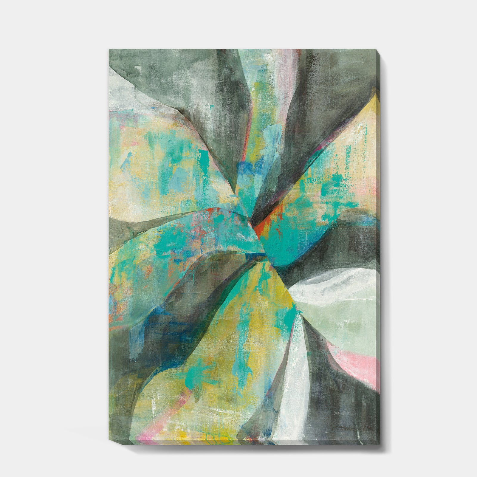 In the Valley Abstract II - Traditional Premium Canvas Wall Art