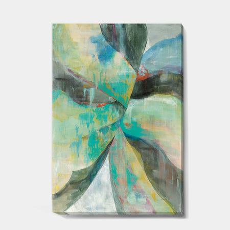 In the Valley Abstract I - Traditional Gallery-wrapped Canvas