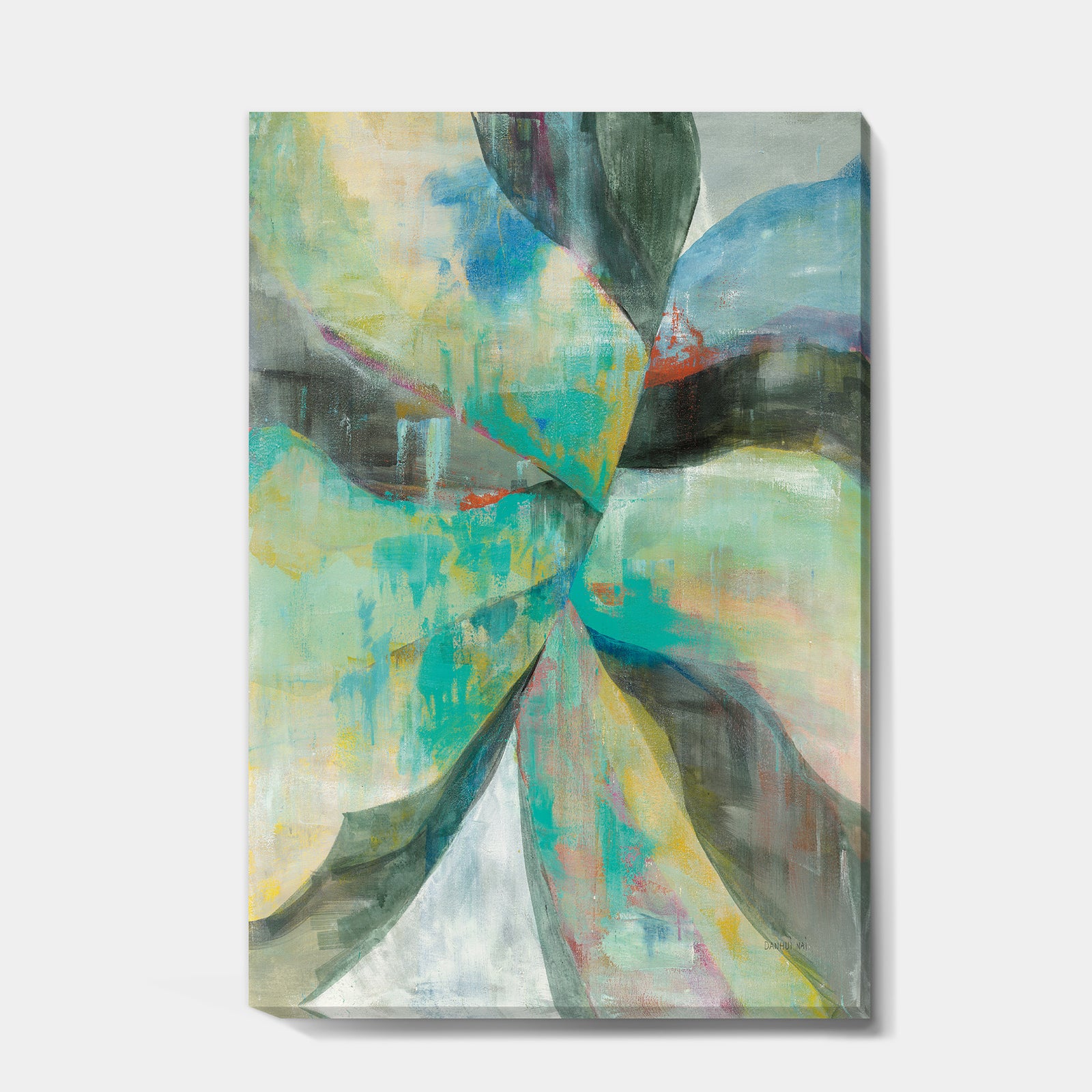 In the Valley Abstract I - Traditional Gallery-wrapped Canvas