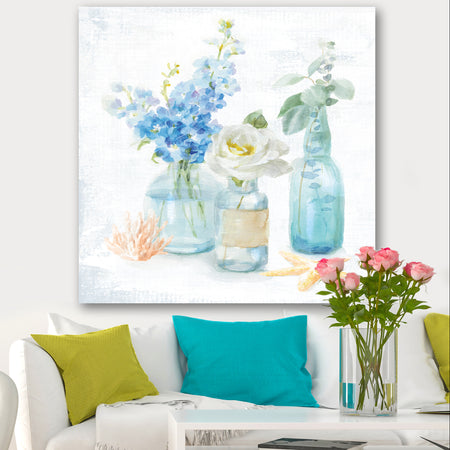 Cottage Florals II - Farmhouse Canvas Art