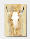 Hers southwest bones - Gold Wildlife Canvas Artwork