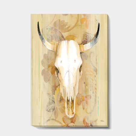 Hers southwest bones - Gold Wildlife Canvas Artwork