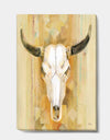 His southwest bones - Gold Wildlife Canvas Art