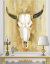 His southwest bones - Gold Wildlife Canvas Art