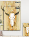 His southwest bones - Gold Wildlife Canvas Art