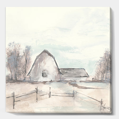 Farmhouse Barn Grey VIII - Modern Farmhouse Premium Canvas Wall Art