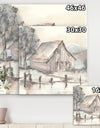 Farmhouse Barn Grey VII - Modern Farmhouse Gallery-wrapped Canvas