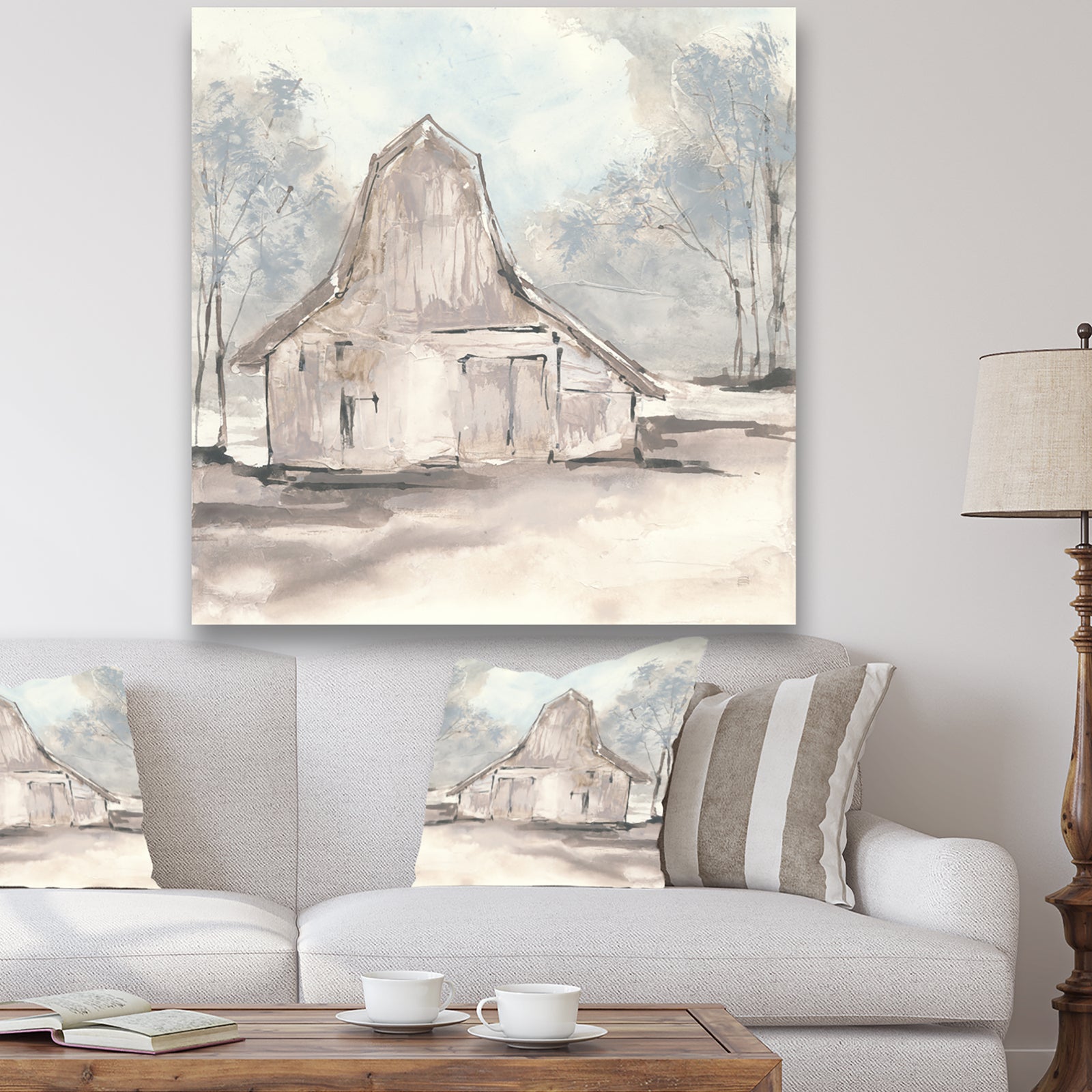 Farmhouse Barn Grey VI - Modern Farmhouse Canvas Artwork
