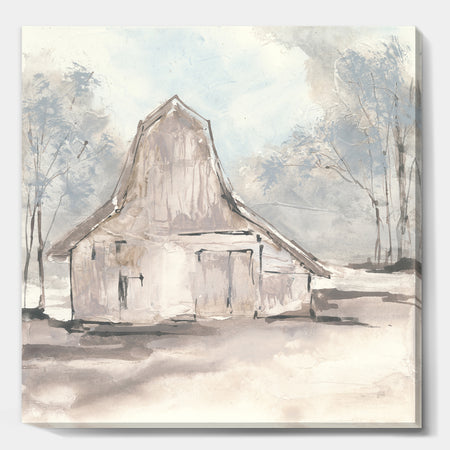 Farmhouse Barn Grey VI - Modern Farmhouse Canvas Artwork