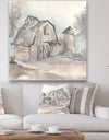 Farmhouse Barn Grey V - Modern Farmhouse Canvas Art