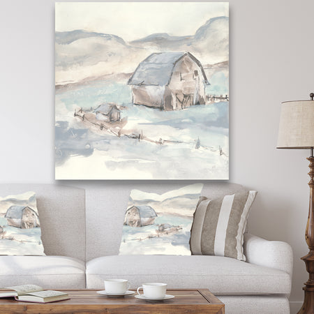 Farmhouse Barn Grey IV - Modern Farmhouse Premium Canvas Wall Art