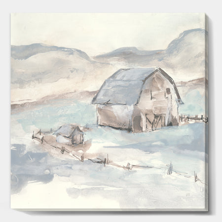 Farmhouse Barn Grey IV - Modern Farmhouse Premium Canvas Wall Art