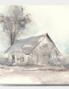 Farmhouse Barn Grey III - Modern Farmhouse Gallery-wrapped Canvas