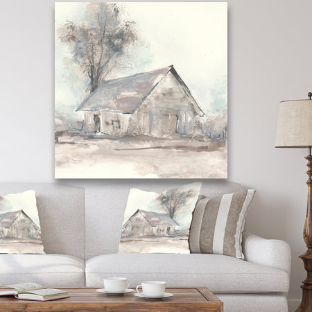 Farmhouse Barn Grey III - Modern Farmhouse Gallery-wrapped Canvas