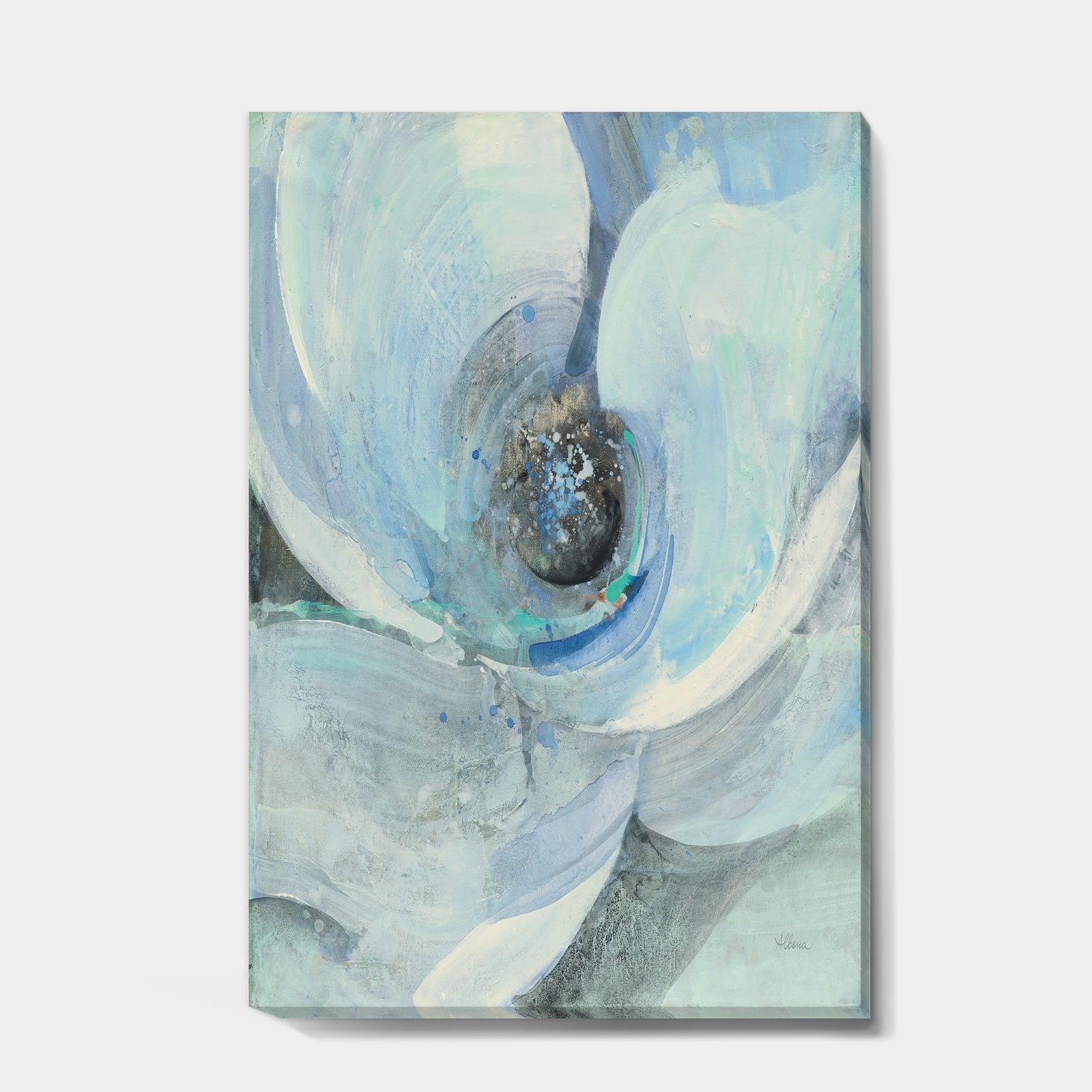 Watercolor Moonlight Magnolia I - Farmhouse Canvas Artwork