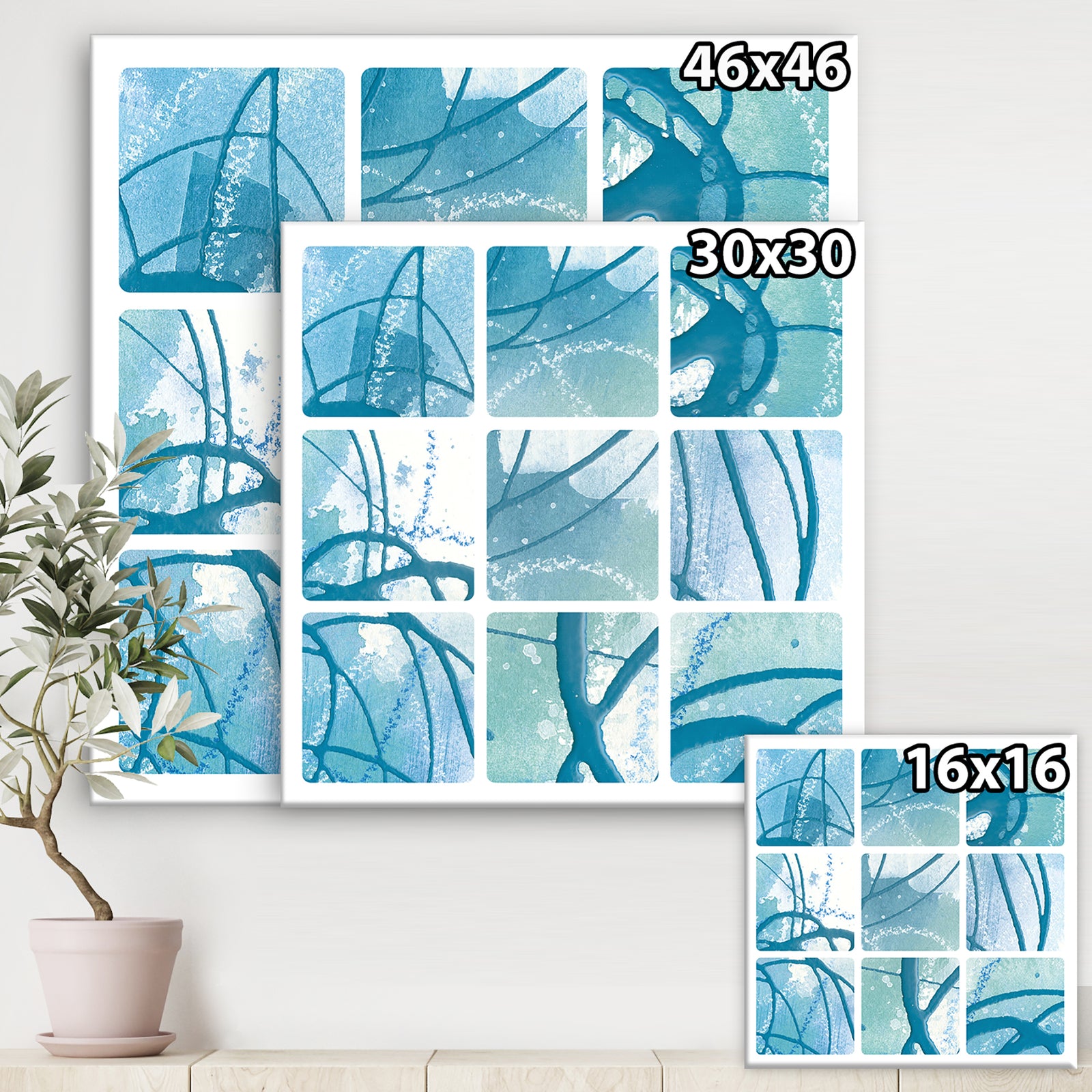 Underwater collage - Modern & Transitional Canvas Art