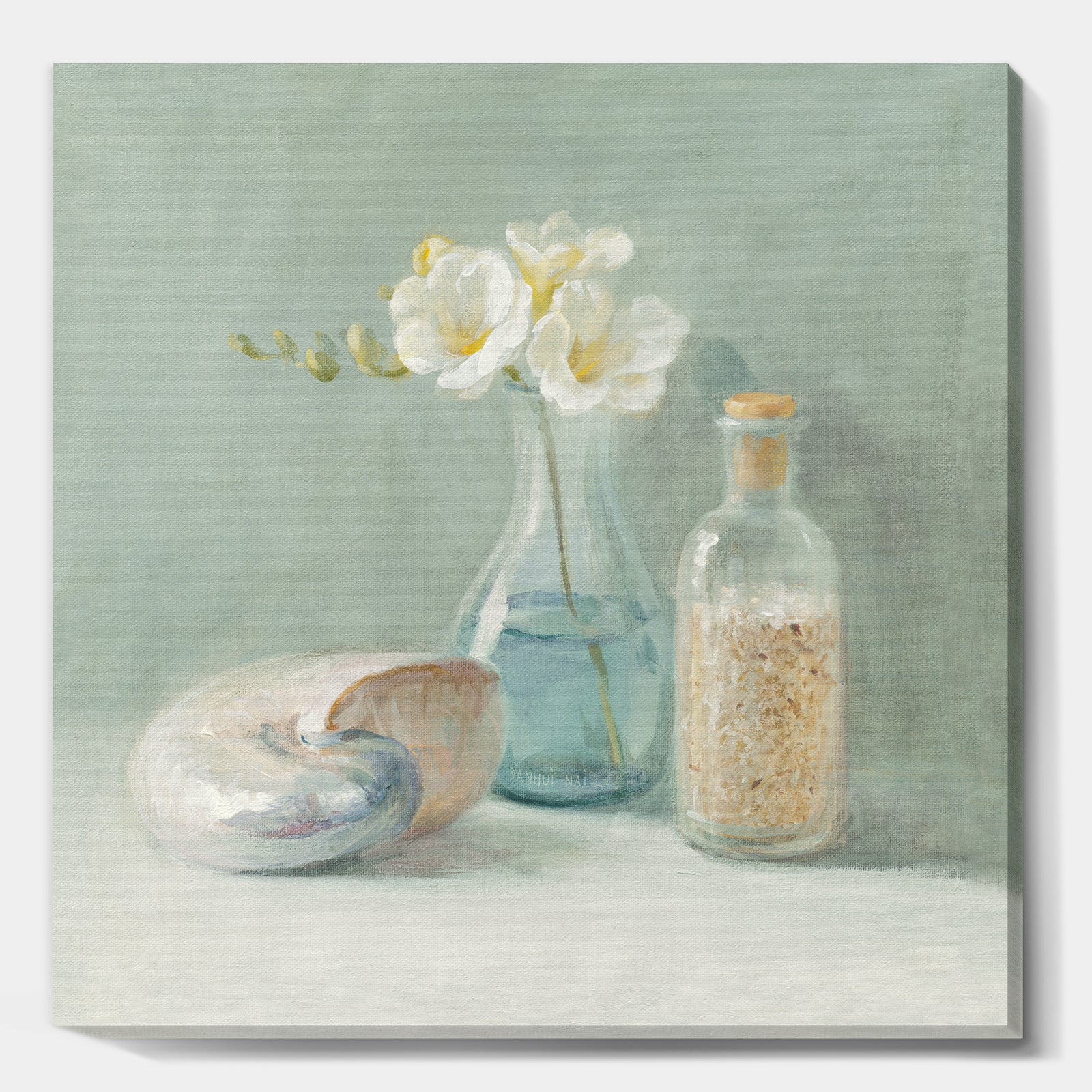 Pastel Bath II - Nautical & Beach Canvas Artwork