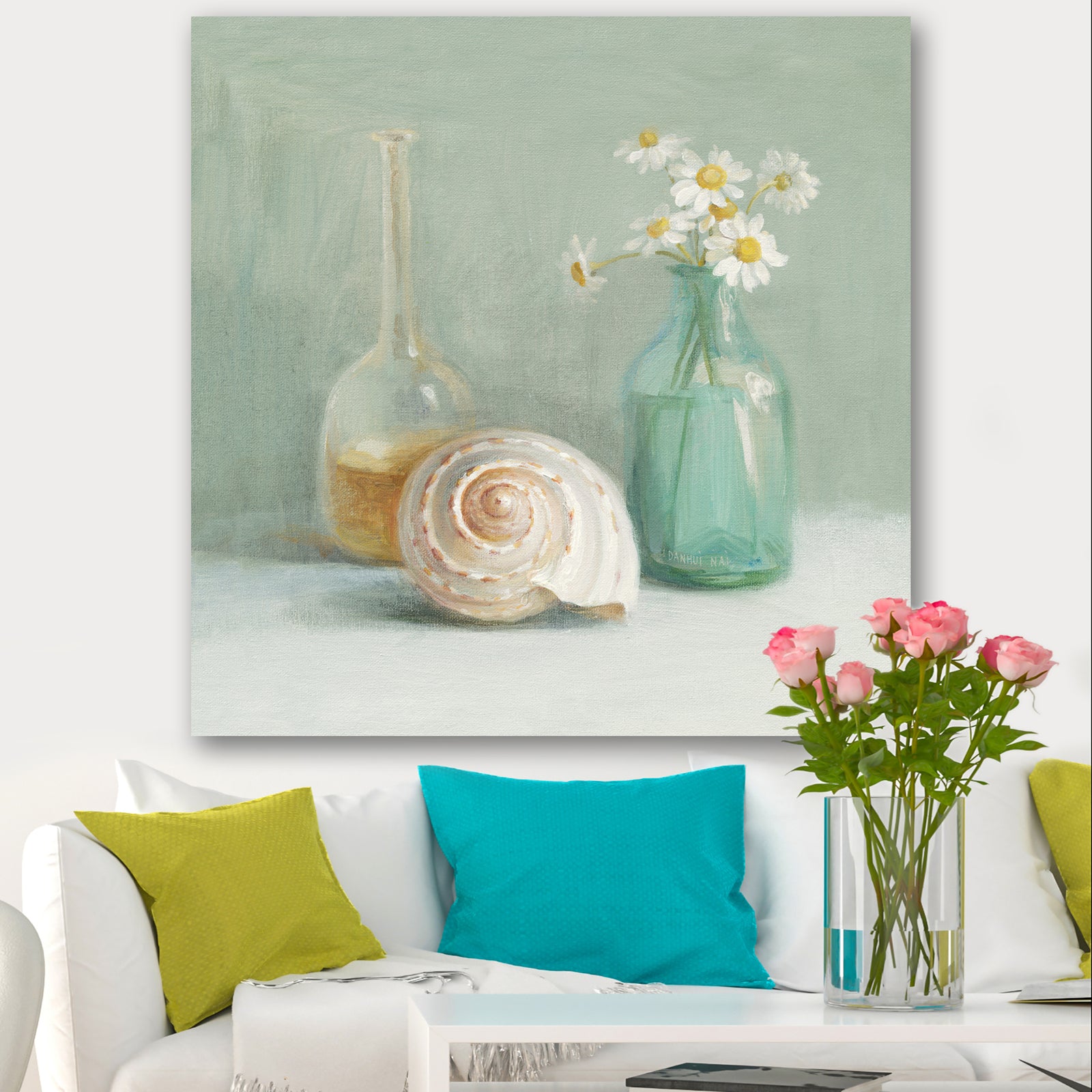 Pastel Bath III - Nautical & Beach Canvas Art