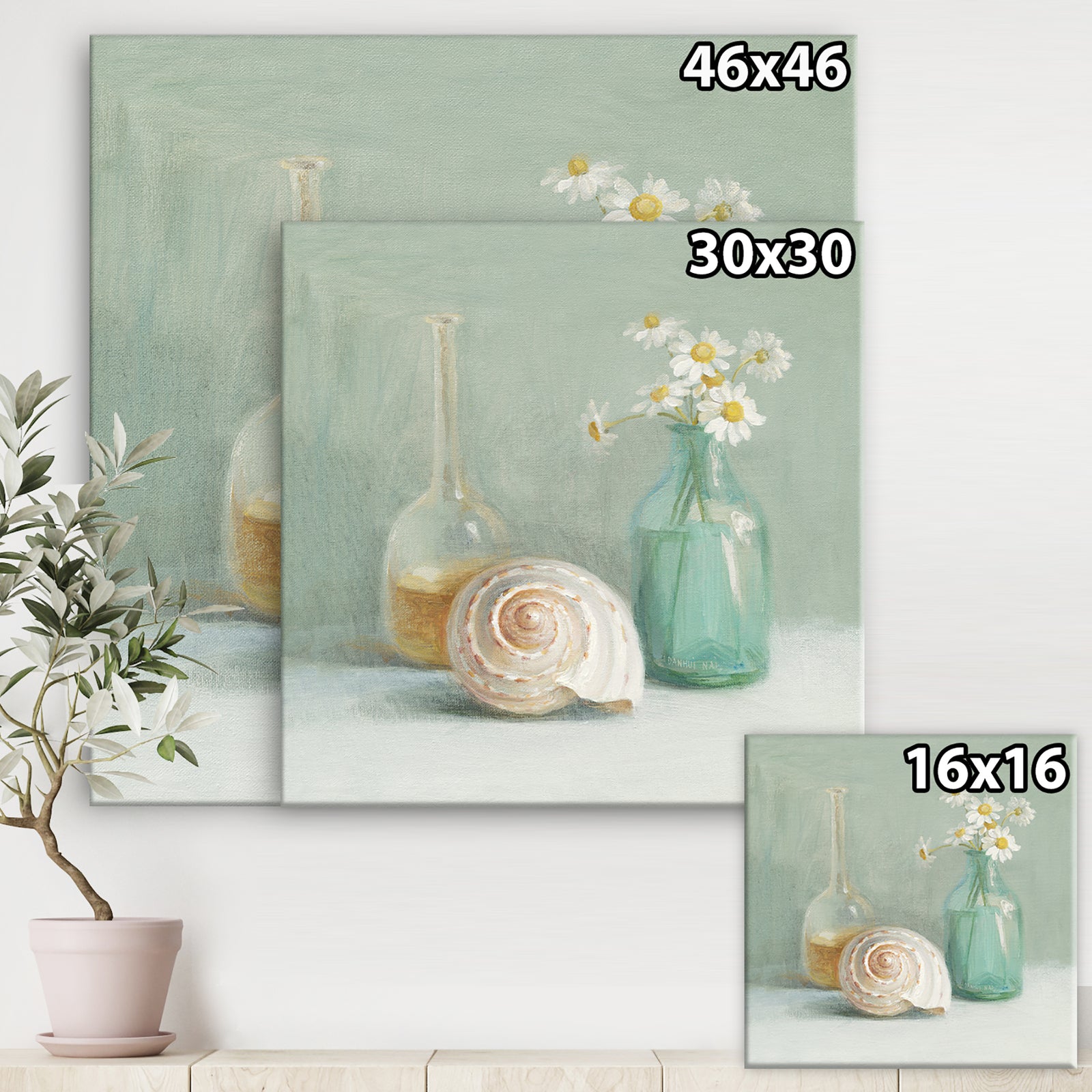 Pastel Bath III - Nautical & Beach Canvas Art