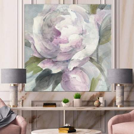 Twilight Peony - Shabby Chic Gallery-wrapped Canvas