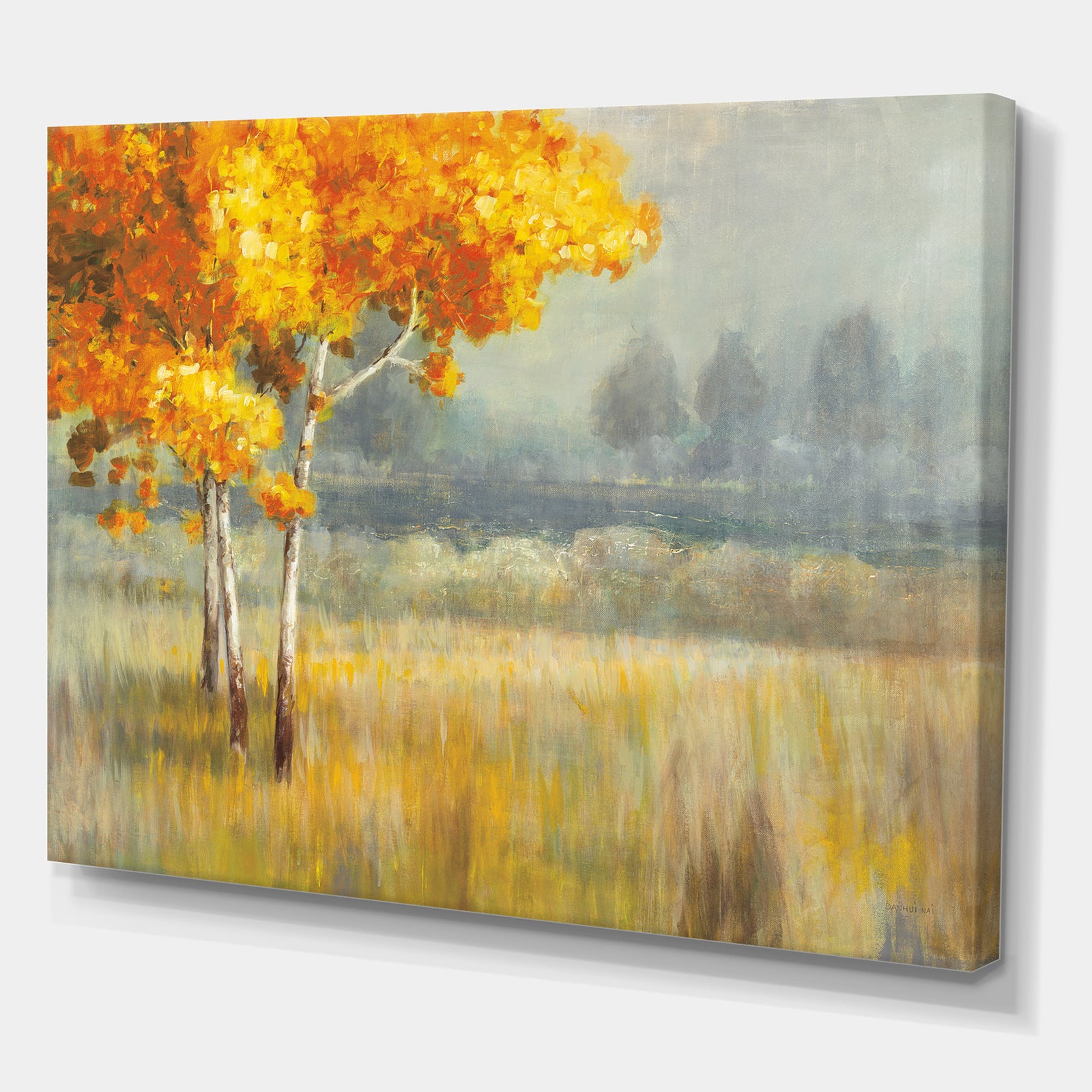 Autumn Landscape - Farmhouse Premium Canvas Wall Art