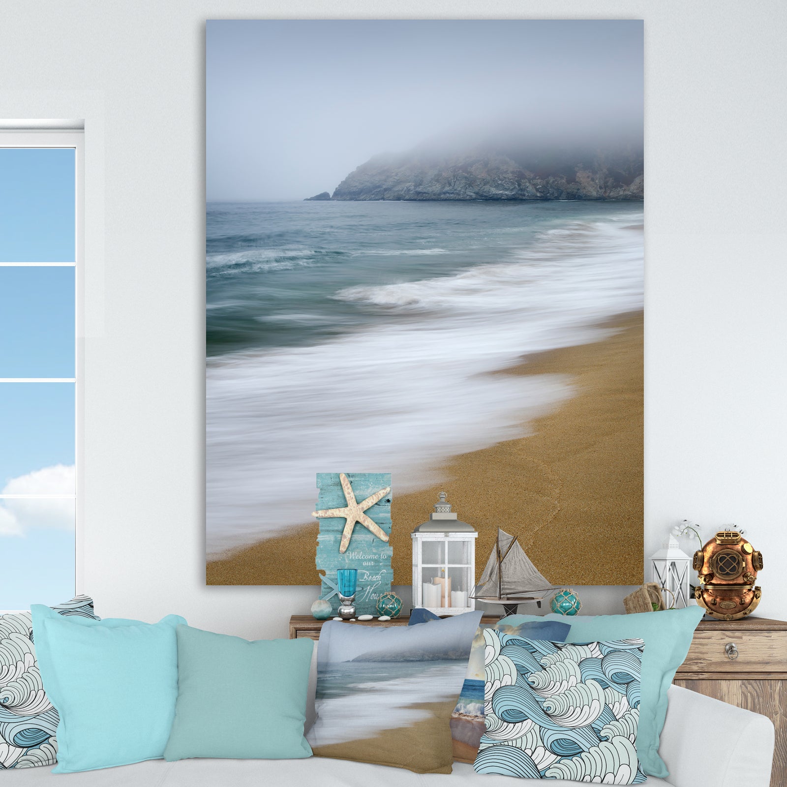 Gray Whale Cove - Nautical & Coastal Canvas Artwork