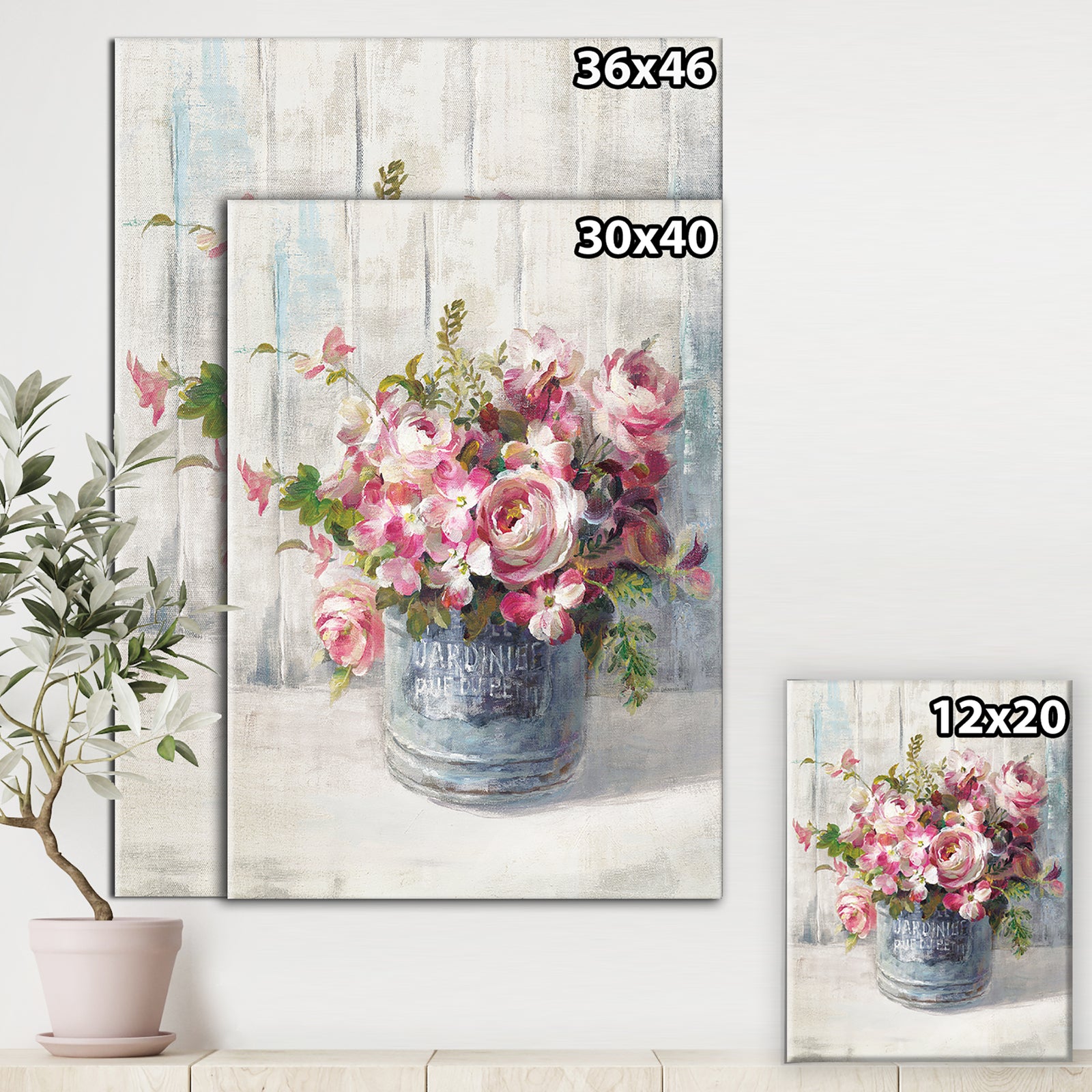 Maison Des Fleurs III - Cabin & Lodge Canvas Art