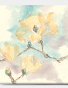 Magnolias in White I - Cabin & Lodge Canvas Artwork