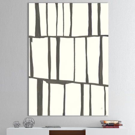 minimalist black and white I - Transitional Gallery-wrapped Canvas