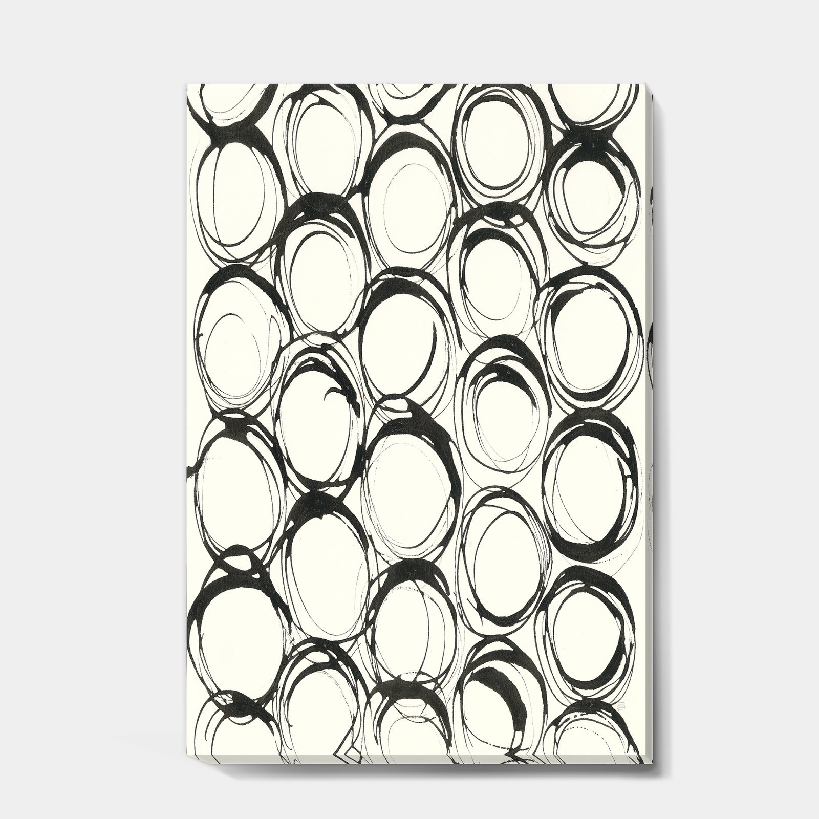 minimalist black and white II - Transitional Canvas Artwork
