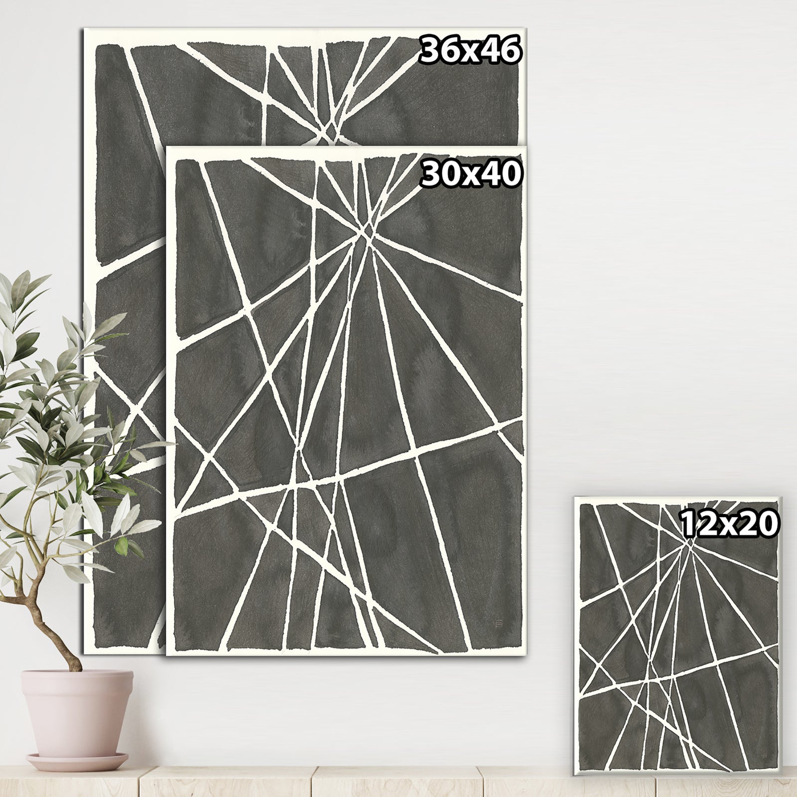 Minimalist Graphics II - Transitional Canvas Art