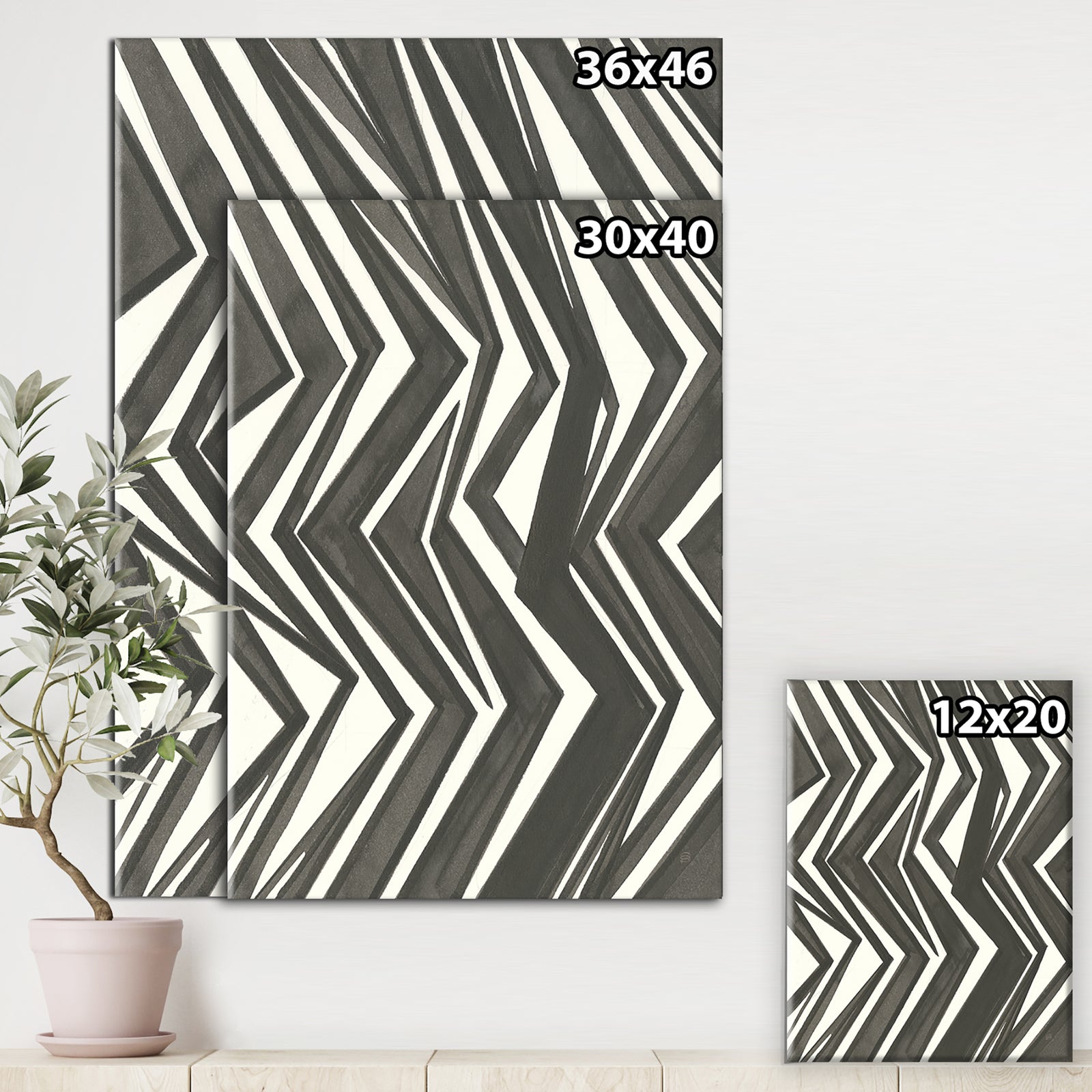 Minimalist Graphics VI - Transitional Canvas Artwork