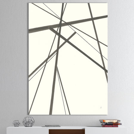 minimalist black and white III - Transitional Canvas Art