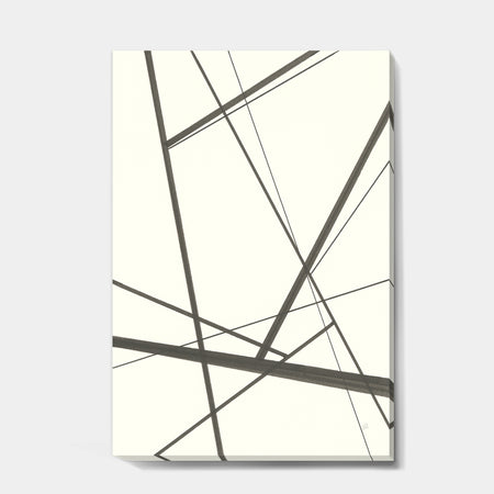 minimalist black and white IV - Transitional Premium Canvas Wall Art