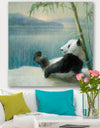 Panda after a long day - Traditional Canvas Art