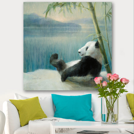 Panda after a long day - Traditional Canvas Art