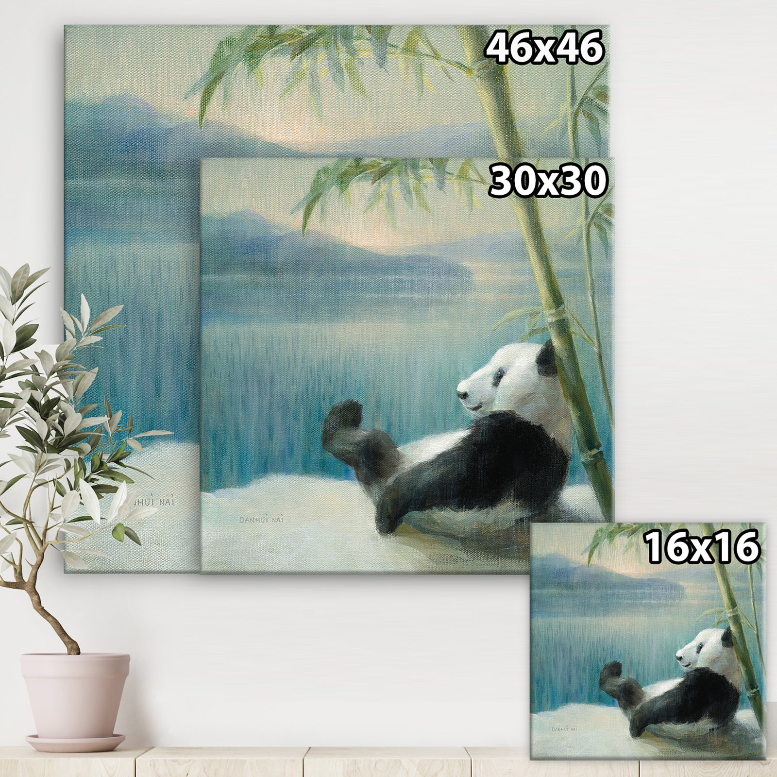 Panda after a long day - Traditional Canvas Art