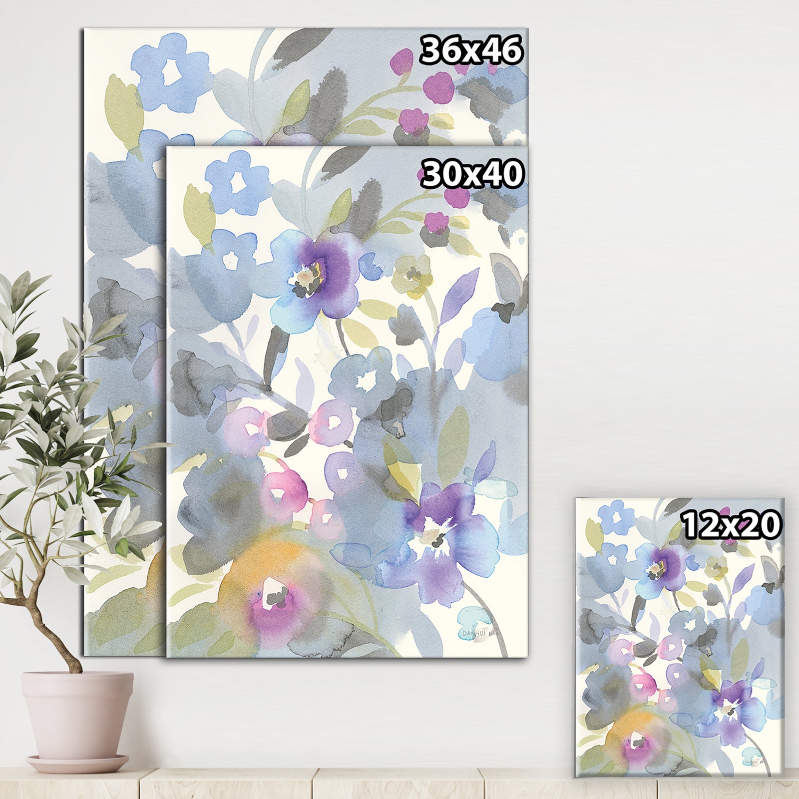 Jewel Garden II - Modern Farmhouse Premium Canvas Wall Art